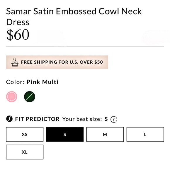 VICI Samar Satin Embossed Roses Cowl Neck Mini S NWOT - Picture 4 of 13